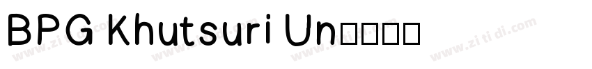 BPG Khutsuri Un字体转换
